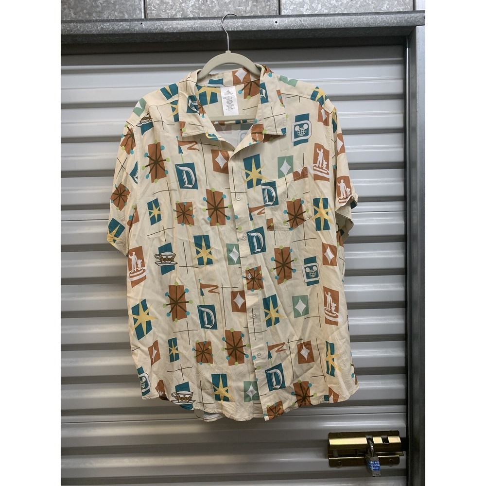 Disney Parks Disneyland Fantasyland Camp Shirt Multi-Color XL